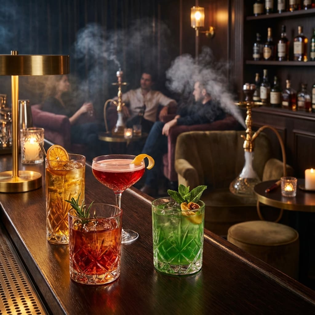 Selección de cócteles premium preparados por nuestros bartenders